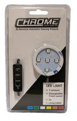 Chrome LED Light Base - USB Connection