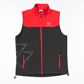 MF Sleeveless Softshell Jacket Red &amp; Black