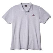 MF Men's Grey Polo Shirt with Triangle Patch image