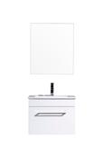 Siren 500mm Wall Unit &amp; Basin - White Gloss