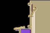 VM31BB Cloud Brushed Brass Thermostatic Bar Valve &amp; Kit image