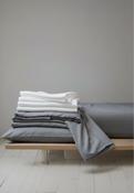 Bamboo Duvet Cover Set- White &amp; Steel Grey image