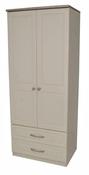 Milano Oak and Cream 2'6" Two Drawer Robe image