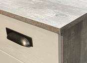 Vogue Concrete &amp; Grey White 3ft Two Drawer Robe image