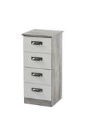 Vogue 4 Drawer Locker - Concrete | Light Grey image