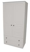 Snowdon White 3ft Two Drawer Robe image