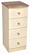 Milano Oak and Cream 4 Drawer Locker
