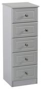 Grey Ash 5 Drawer Locker