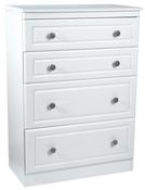 Snowdon White 4 Drawer Deep Chest image