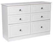 Snowdon White 6 Drawer Mid Chest image