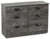Vogue 6 Drawer Midi Chest - Concrete | Light Grey image