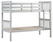 Ember Single Bunk Bed - Grey | White image