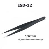 Anti Static Straight Tweezers ESD-12