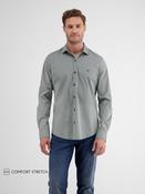 Lerros | Men's long-sleeved shirt in poplin stretch quality Olive image