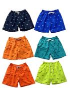 Kids Beach Shorts with Shark Patterns image