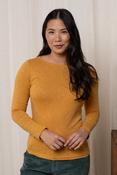 Monica Organic Jersey Top Mustard image