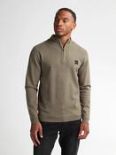 Knitted Half Zip Sweater | Mossy Stone |Petrol Industries