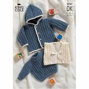 Double Knitting Pattern Baby up to 18 months 31-46cm 12-18 inches King Cole 2797 image