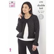 Double Knit for adults Easy knit Sizes 86cm to 112cm (34" to 44") King Cole 6192 image