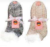 Ladies Slipper Socks with grips Assorted prints
