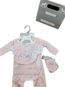 5 piece gift set Pink with free gift box image