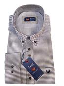 Zazzi | Mans Shirt | Micro Check | Beige | 3XL image