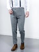 Tweed Trouser | Ice Blue | Salt and Pepper pattern