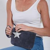 Suede Pouch- Navy image