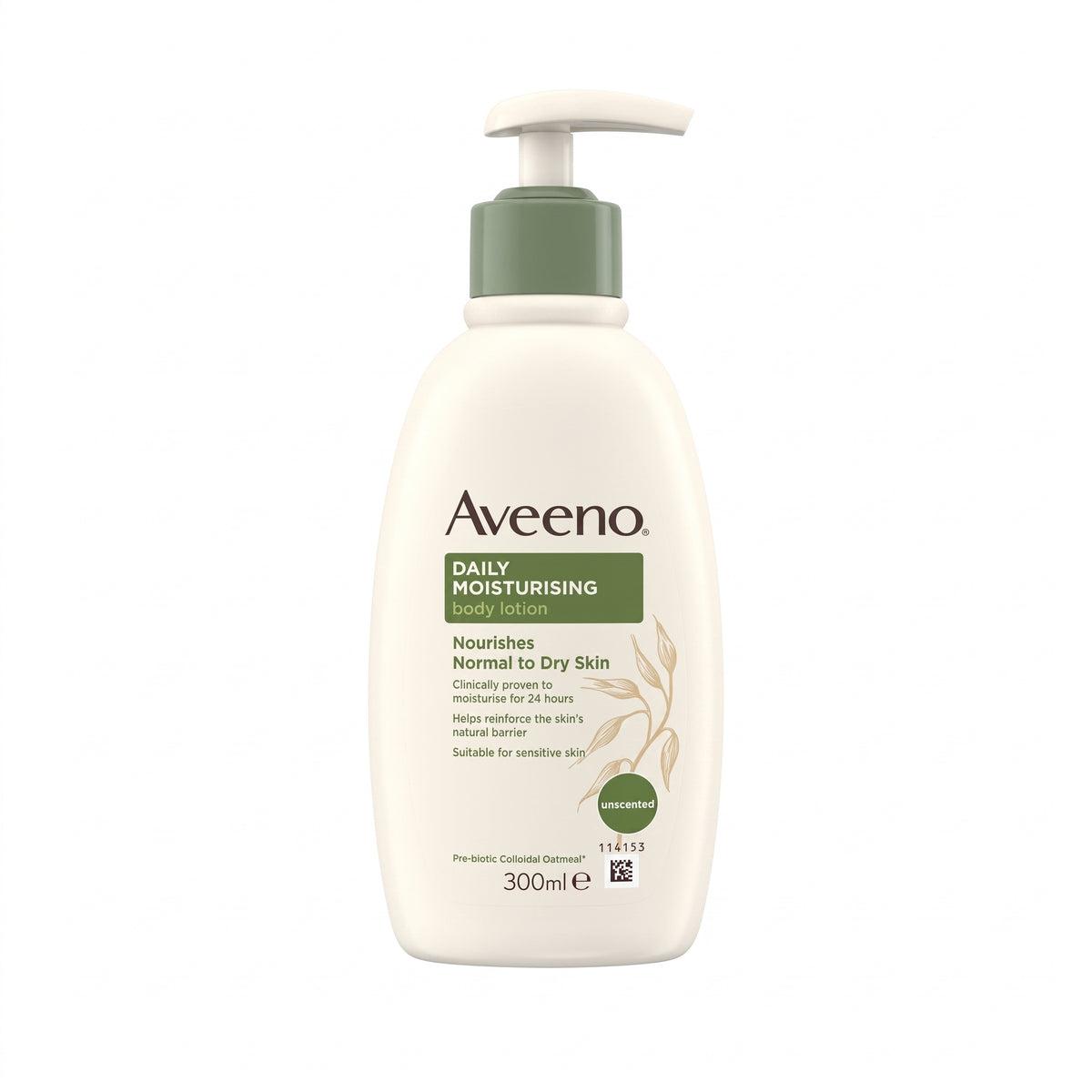 Aveeno Daily Moisturising Creamy Oil | Softens Normal to Dry Skin | Almond Scent | Size 300ml