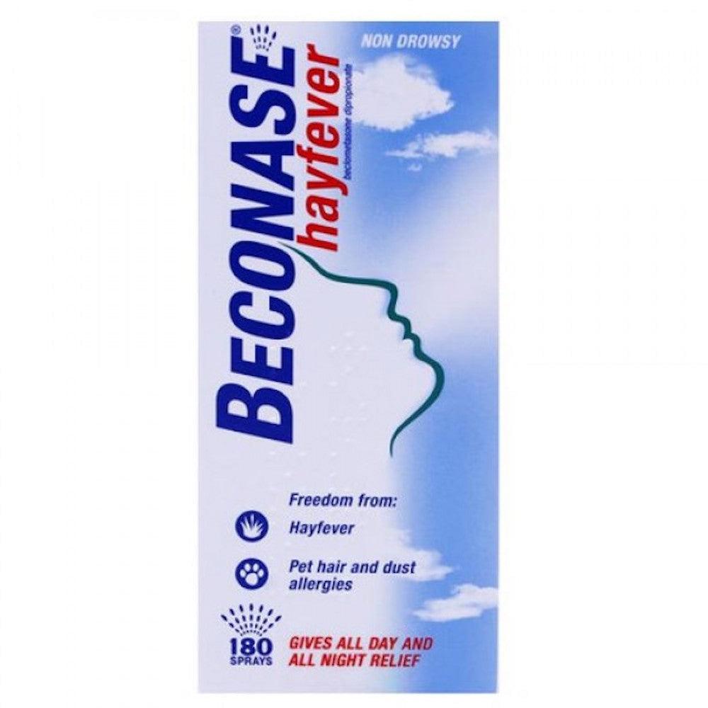 Beconase Hayfever Nasal Spray for Nasal congestion, Sinus discomfort, Eye symptoms, Runny nose, Itchy nose, Sneezing, 6 in 1 Relief, Non-Drowsy