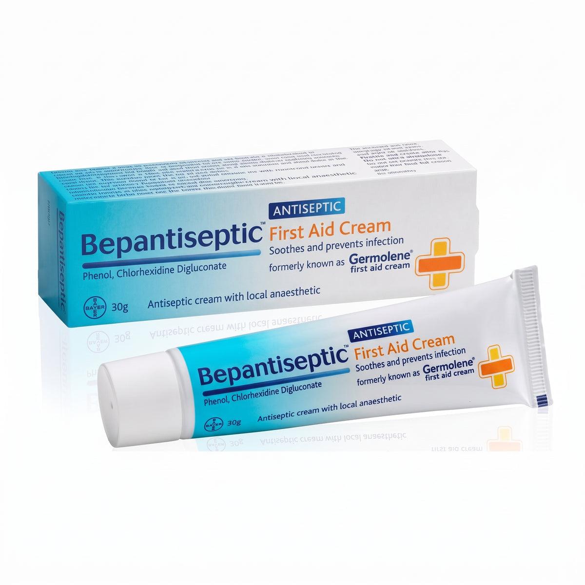 Bepantiseptic First Aid Cream 55g Antiseptic Soothes and prevents infection Local anaesthetic