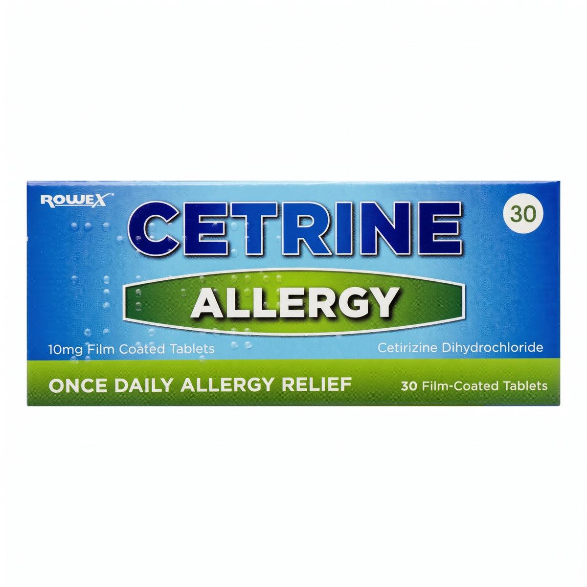 Cetrine Allergy Tablets 10mg - 30 Tablets - Allergy Relief