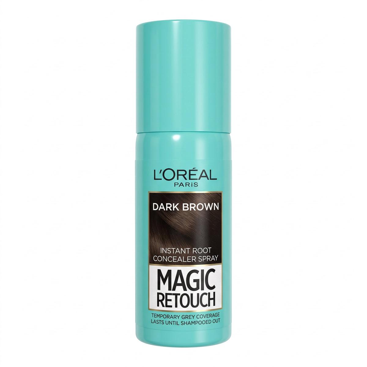 L'Oreal Magic Retouch Dark Brown Root Concealer Spray - Instant Grey Coverage