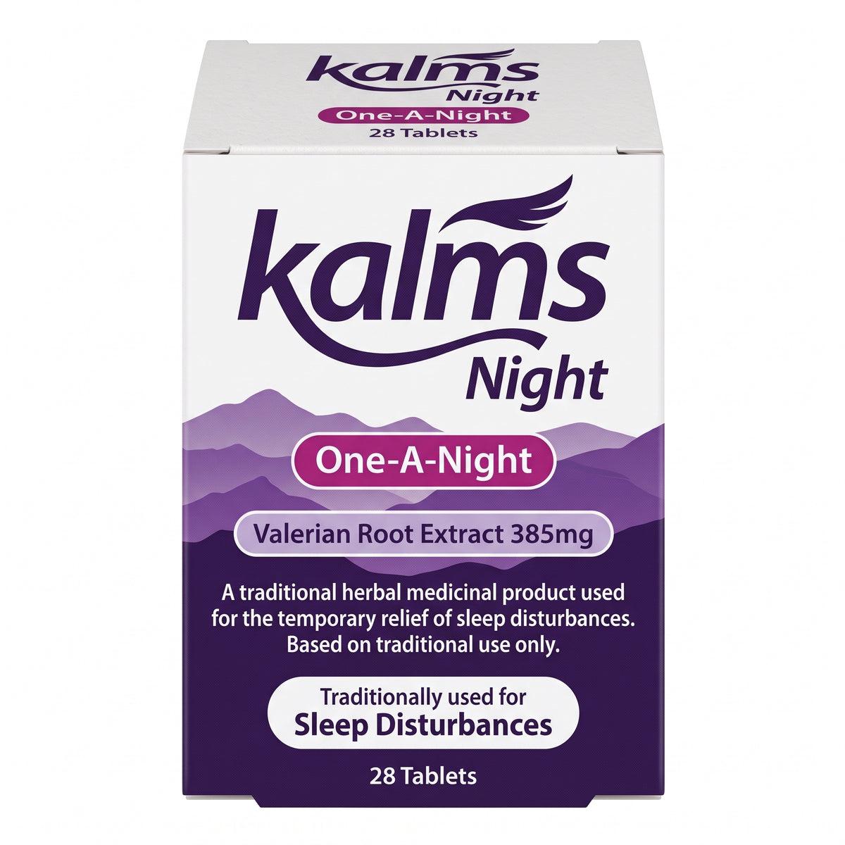Kalms Night Valerian Root Extract 385mg 28 Tablets for Sleep Disturbances