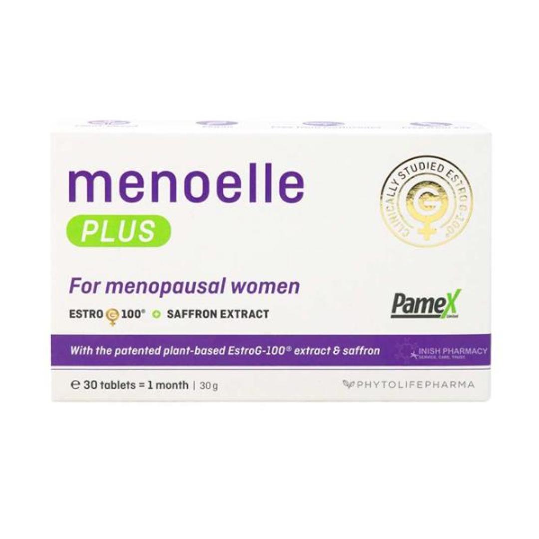 Menoelle Plus 30 Tablets for Menopausal Women with EstroG-100 & Saffron Extract