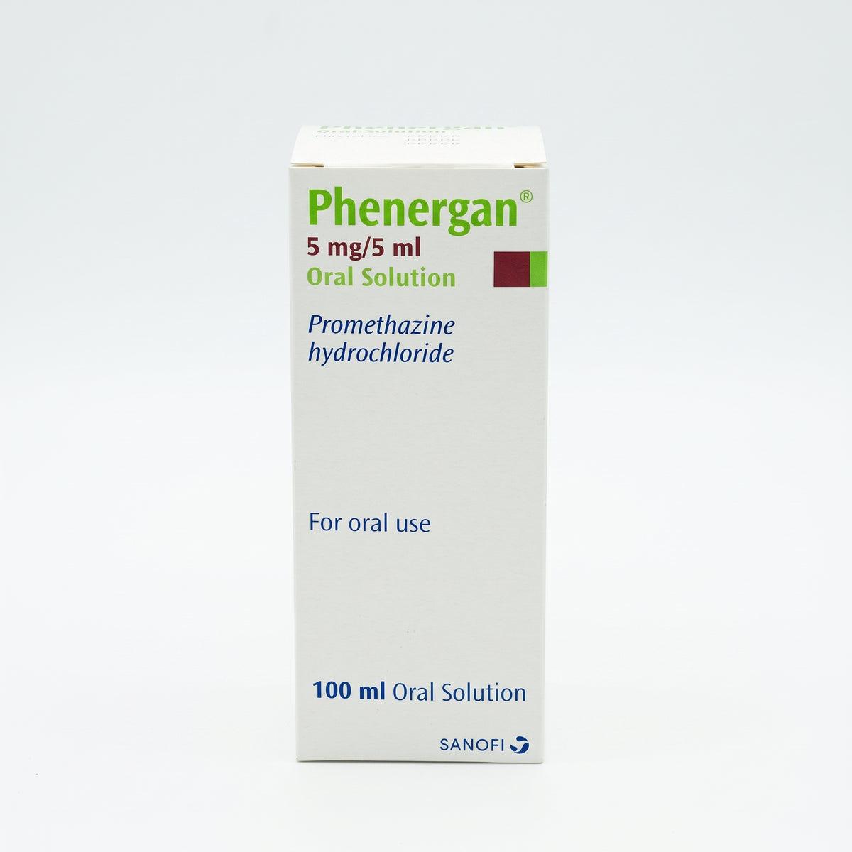 Phenergan Oral Solution 5mg/5ml Promethazine hydrochloride 100 ml