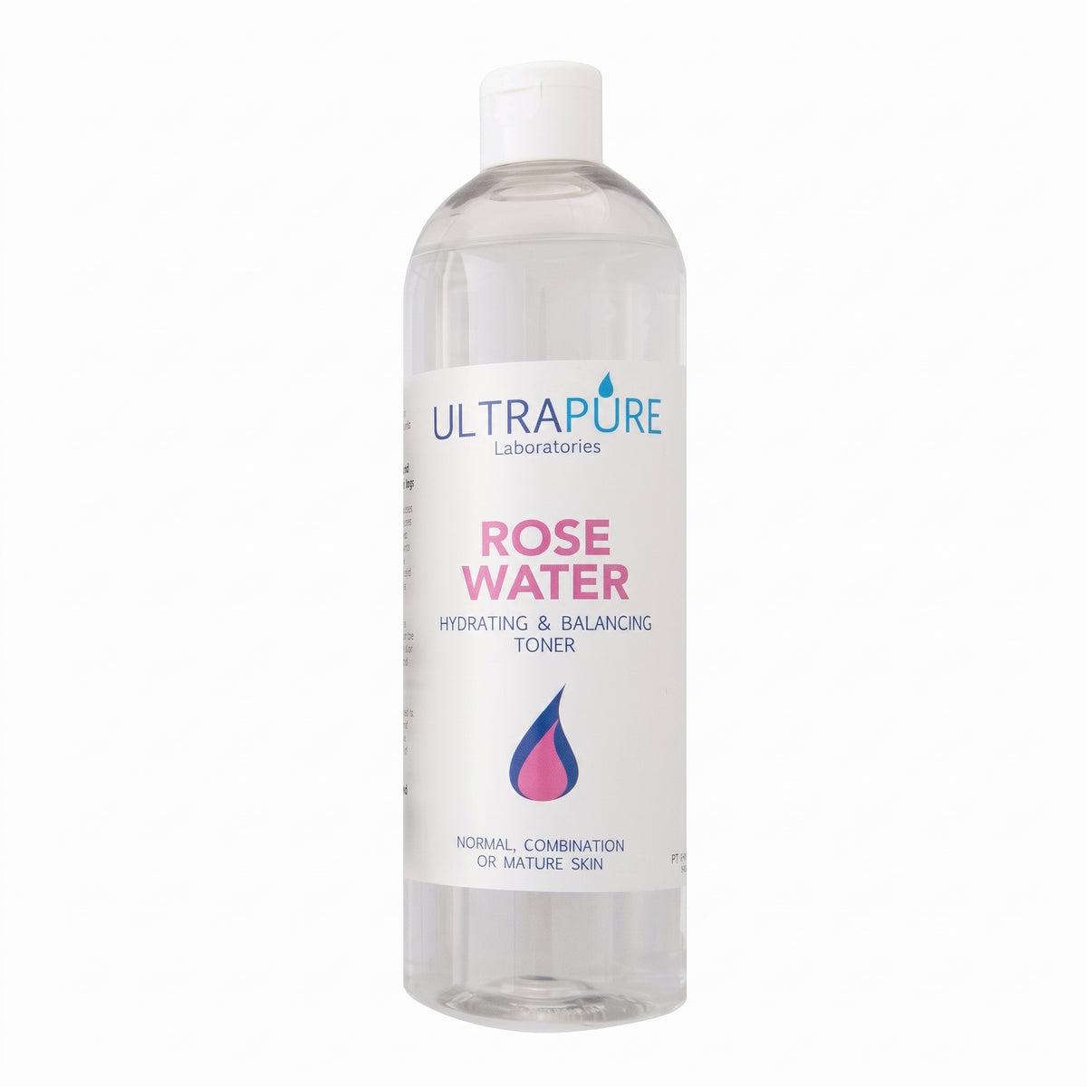 Rose Water Toner 500ml for Normal, Sensitive & Dry Skin - Dermatologically Tested, Non-Irritating