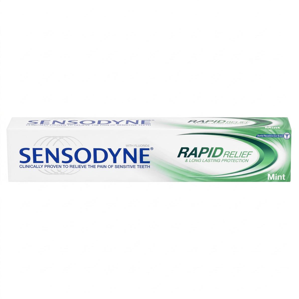 Sensodyne Rapid Relief Toothpaste - Clinically Proven Relief & Daily Protection for Sensitive Teeth - 75ml