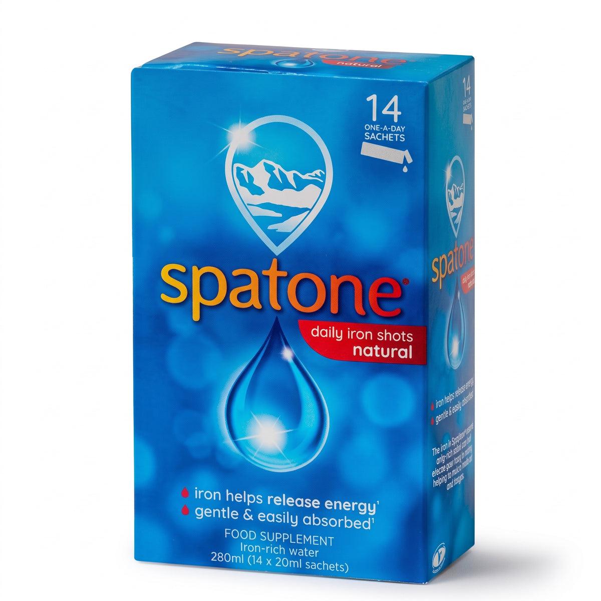 Spatone Natural Liquid Iron Supplement 14 Sachets - Daily Iron Shots