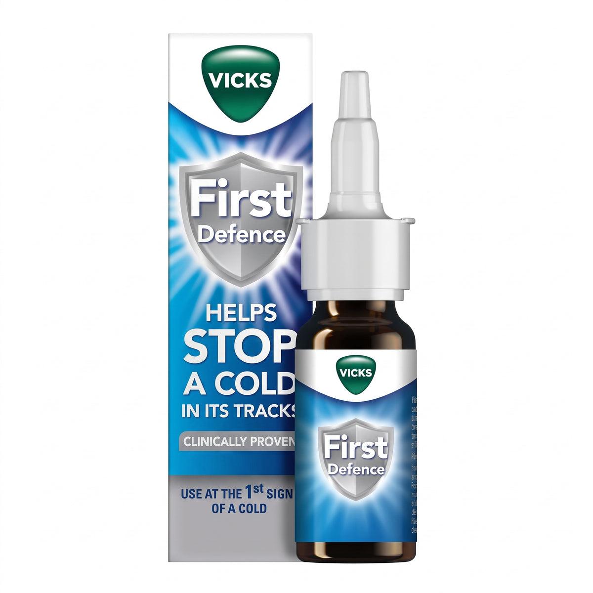 Vicks First Defence Nasal Spray 15ml - Helps Stop A Cold - Clinically Proven