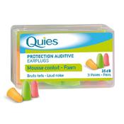 Quies Foam Ear Plugs 3Pk