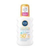 Nivea Sun Babies &amp; Kids Sensitive Protect Spf 50+ Water Resistant Spray 200Ml image