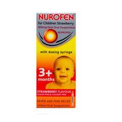 Nurofen Child Oral Suspension Strawberry W/ Syringe 150Ml