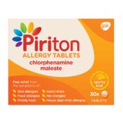 Piriton Tabs 4Mg 30Pk