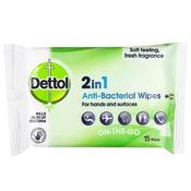 Dettol 2In1 Anti-Bac Wipes