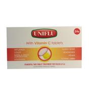 Uniflu With Vitamin C Tablets 24Pk