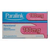 Paralink 180Mg Supp 10Pk
