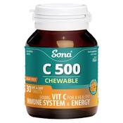 Sona C500 Chewable - Vitamin C 500Mg 30Pk