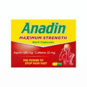 Anadin Maximum Strength Caps 12Pk