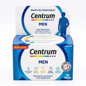 Centrum Men Multivitamin and Mineral Food Supplement 30 Tablets for Nutritional Support, Energy Release, Immunity, Muscle & Cognitive Function - World's No.1 Brand